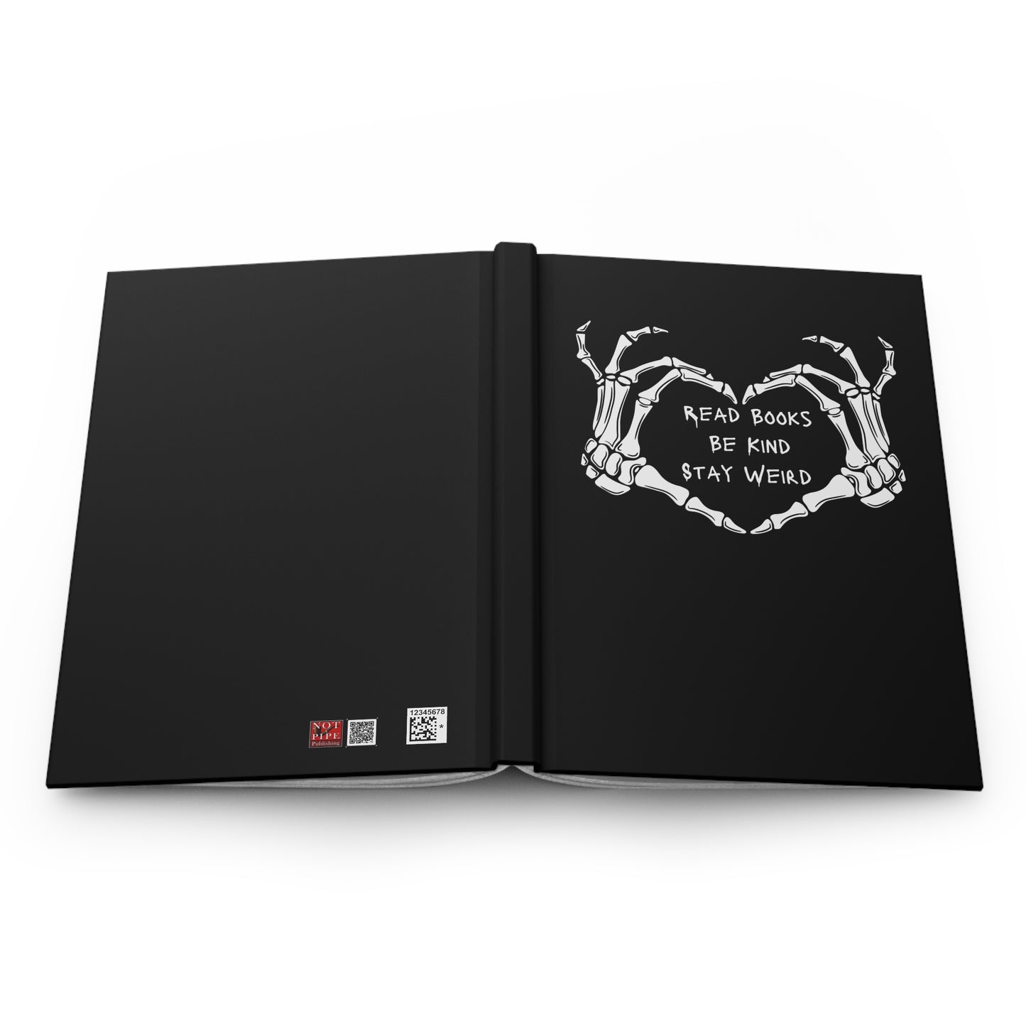 Read Books, Be Kind, Stay Weird Hardcover Journal