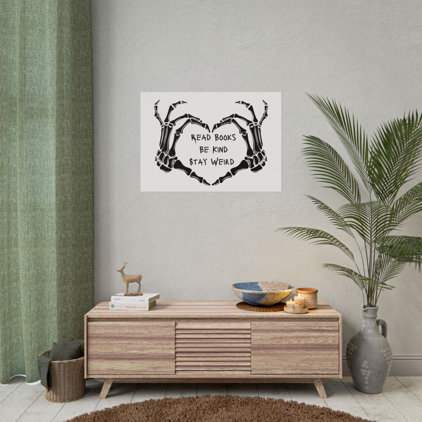 Read Books, Be Kind, Stay Weird Wall Art Poster