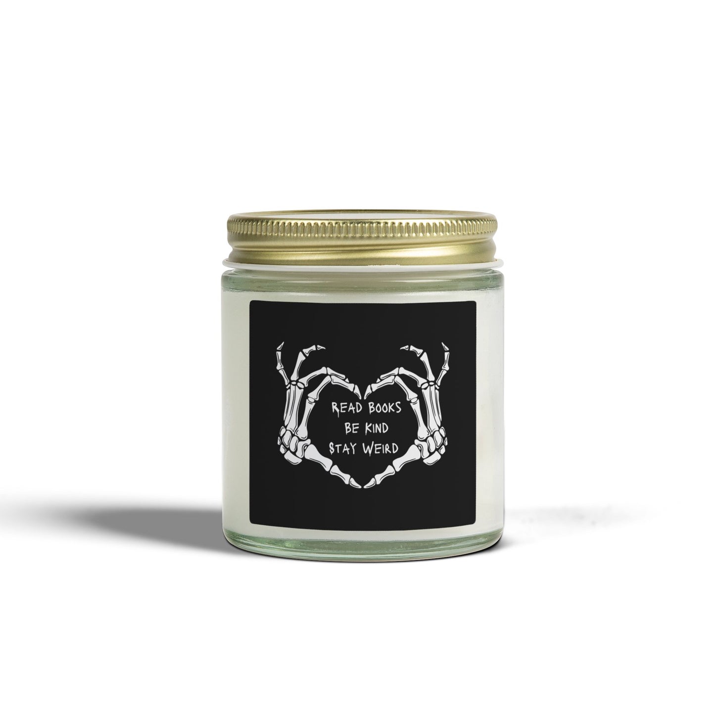 Read Books, Be Kind, Stay Weird Coconut Apricot Scented Candle