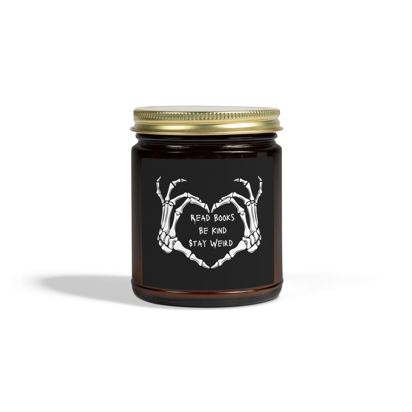 Read Books, Be Kind, Stay Weird Coconut Apricot Scented Candle