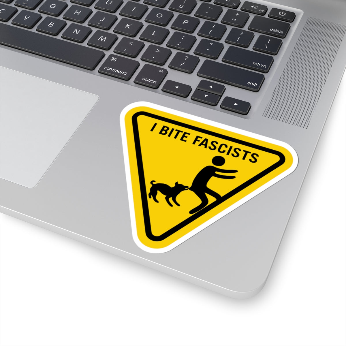 I Bite Fascists Kiss-Cut Sticker