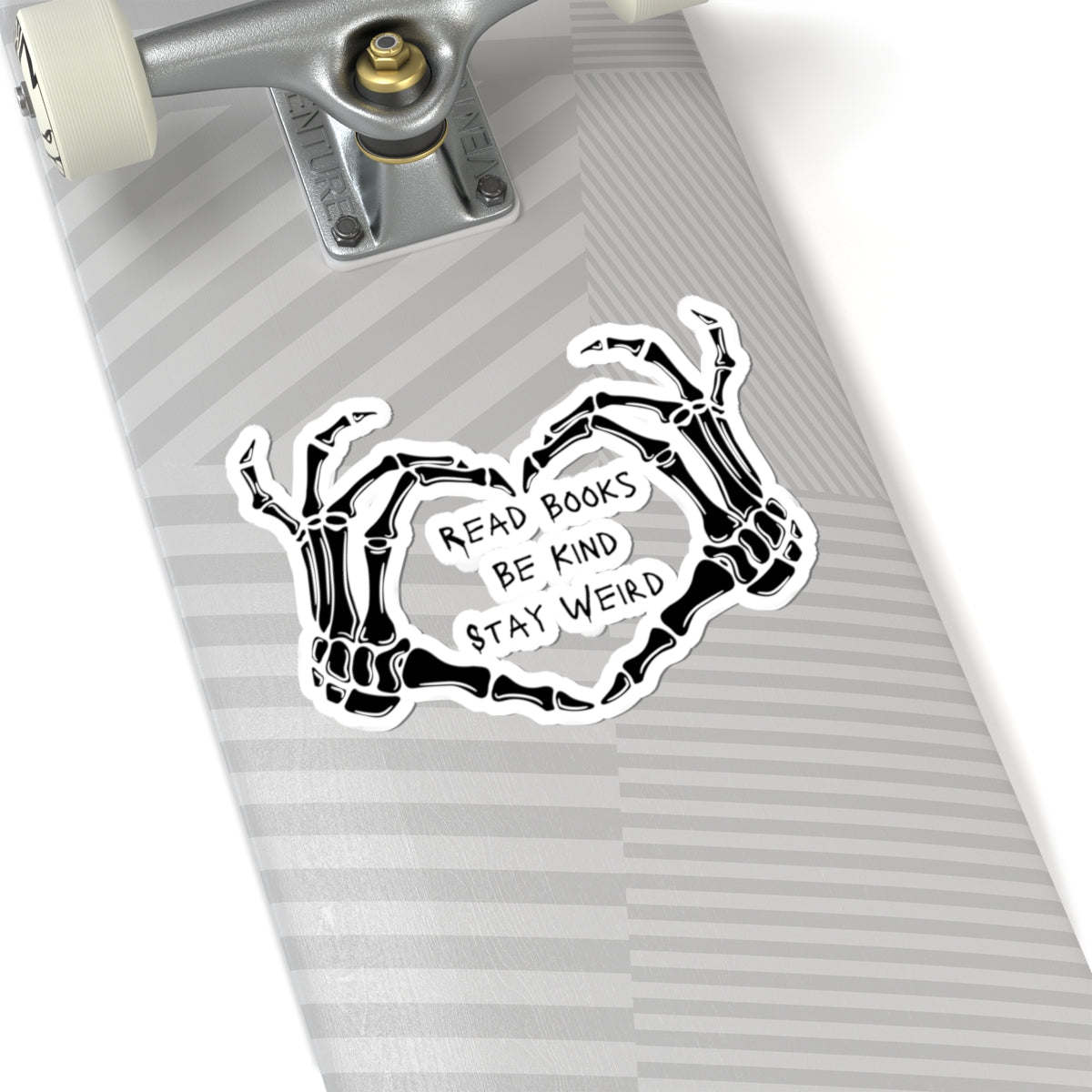 Read Books, Be Kind, Stay Weird Kiss-Cut Sticker