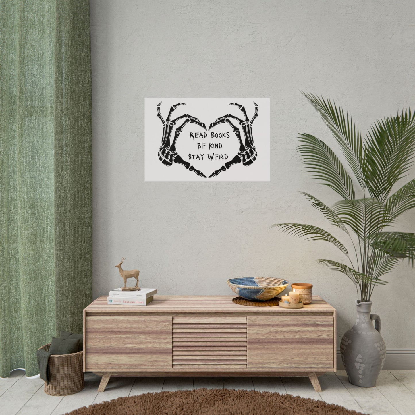 Read Books, Be Kind, Stay Weird Wall Art Poster