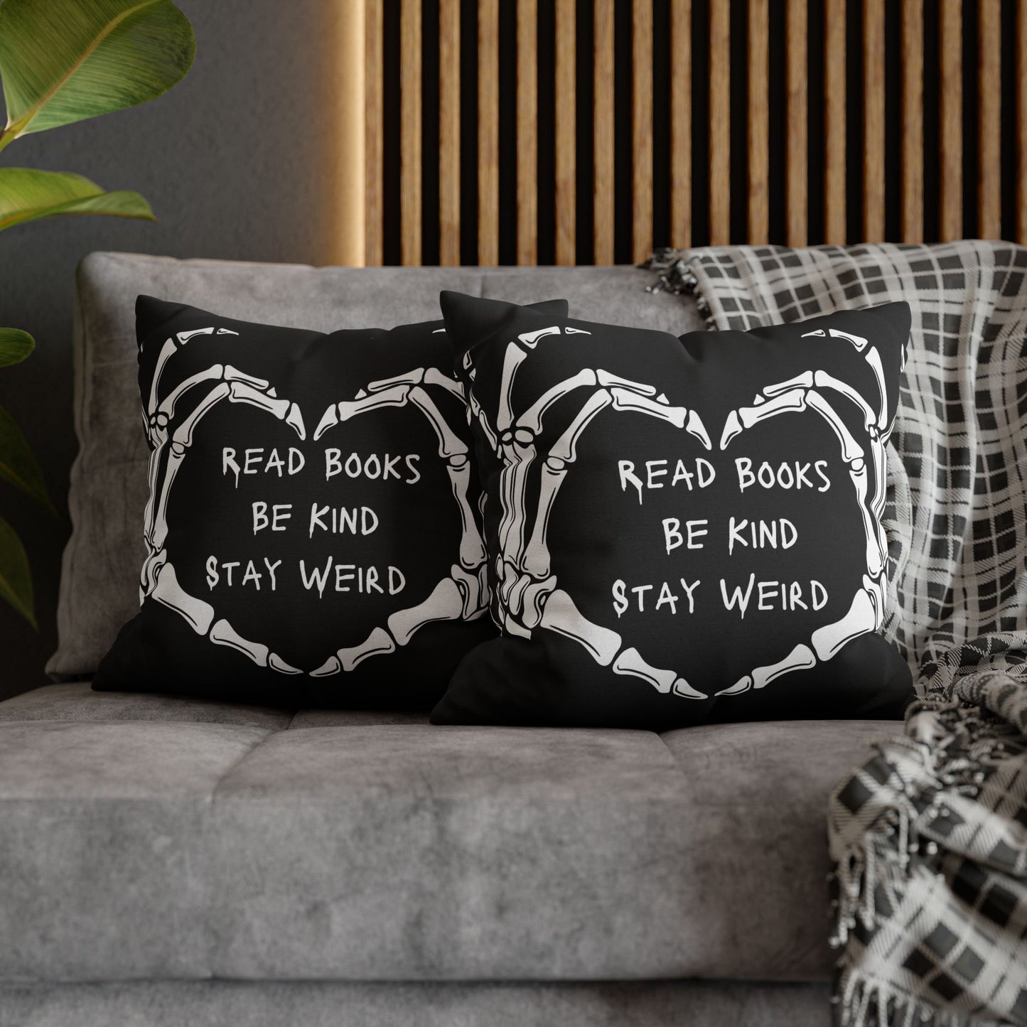Read Books, Be Kind, Stay Weird Pillowcase