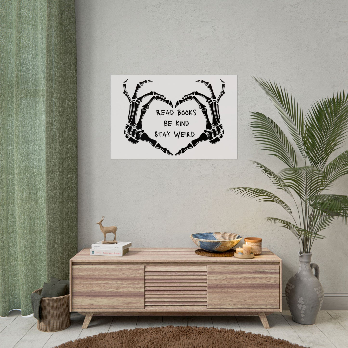 Read Books, Be Kind, Stay Weird Wall Art Poster