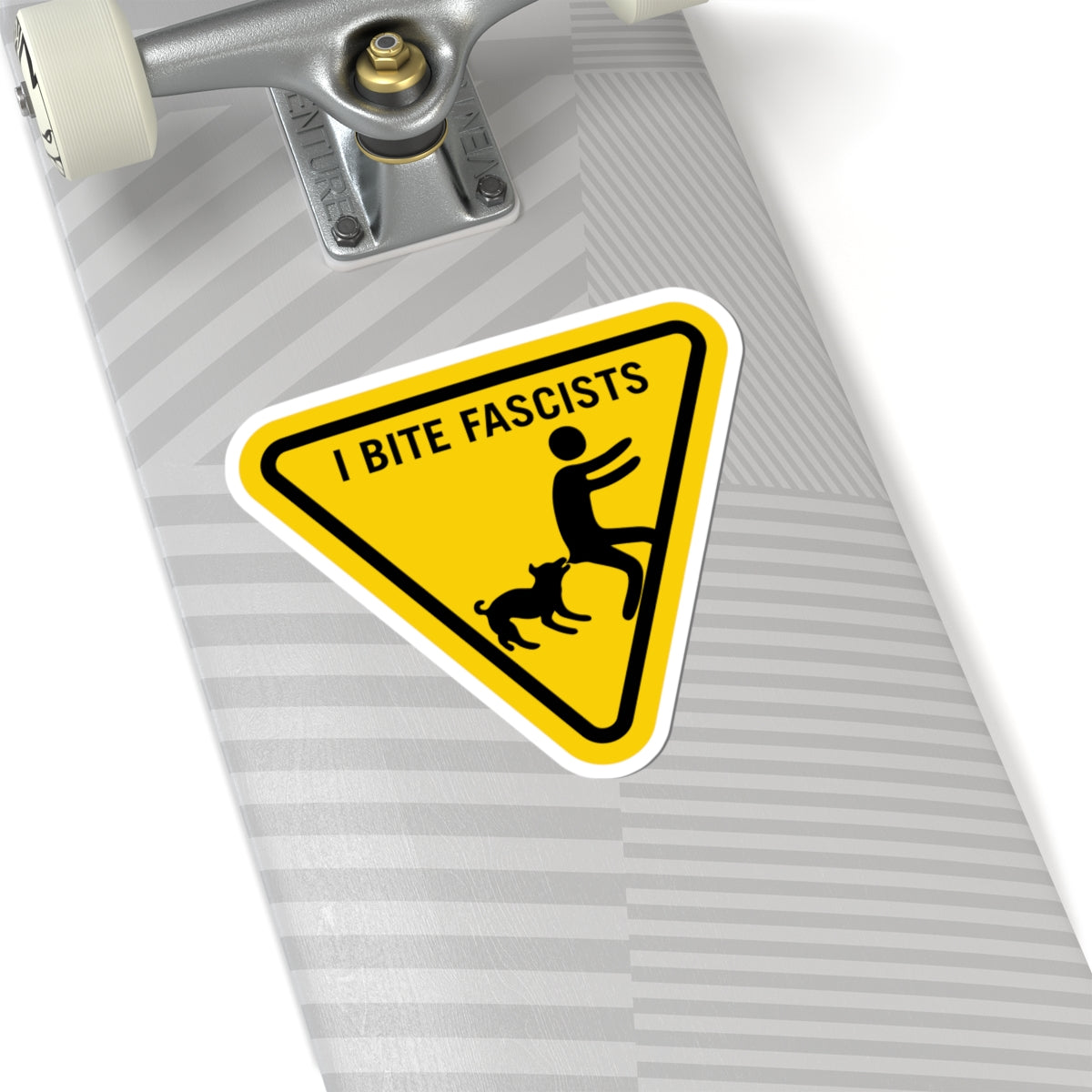 I Bite Fascists Kiss-Cut Sticker