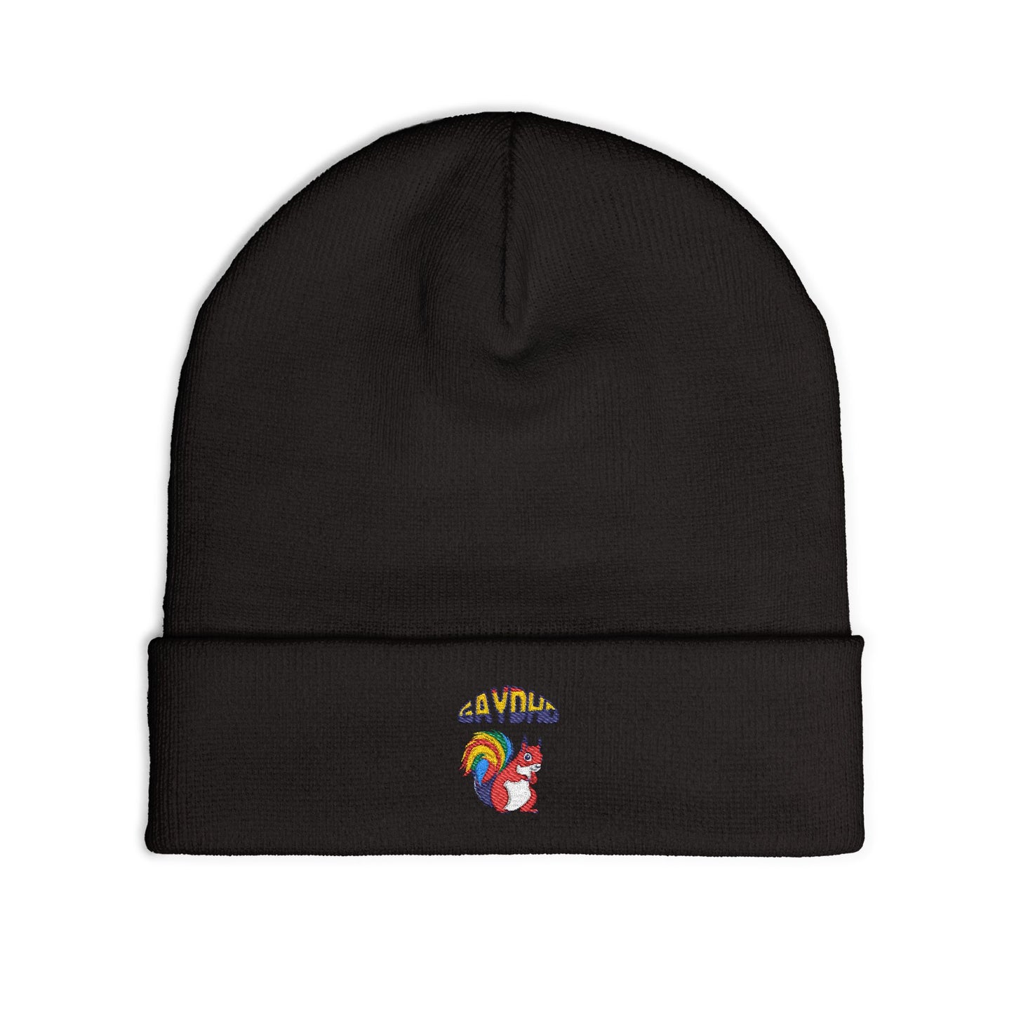 GayDHD Embroidered Knit Beanie