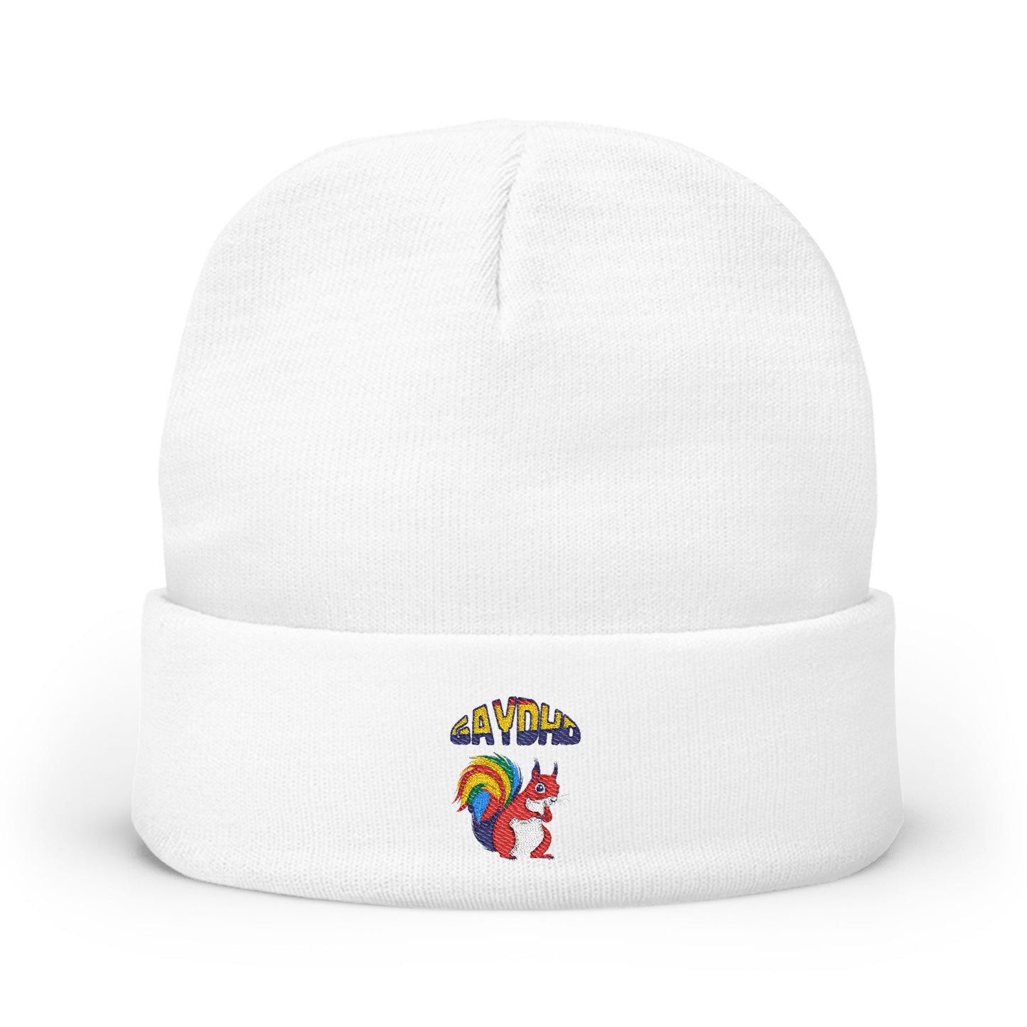 GayDHD Embroidered Knit Beanie