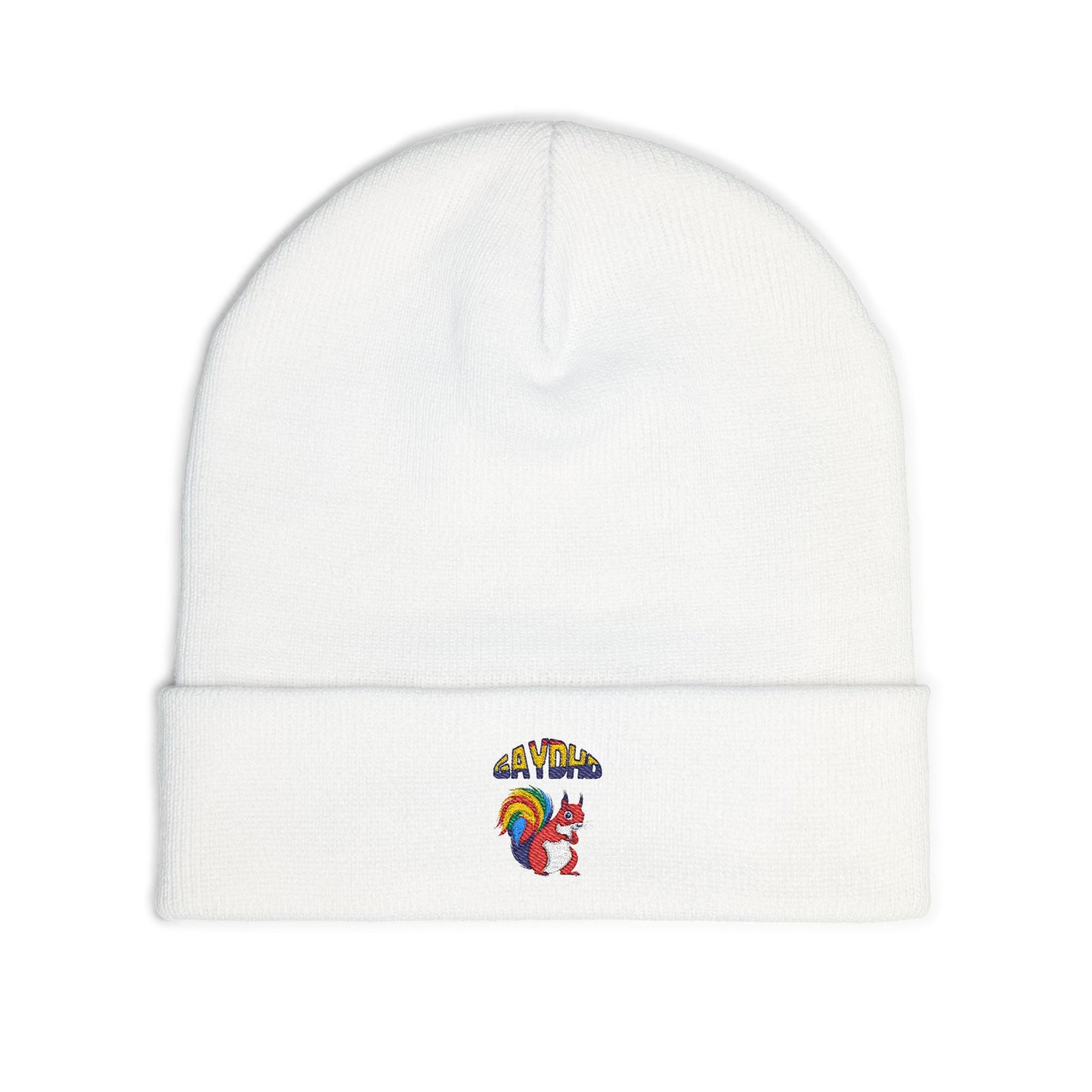 GayDHD Embroidered Knit Beanie